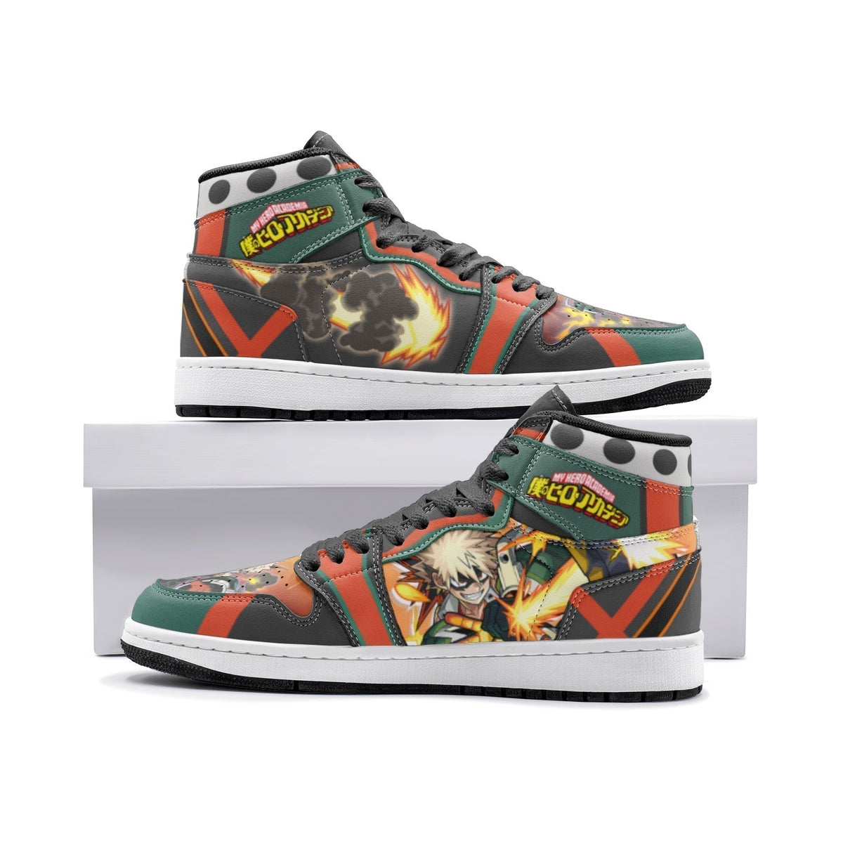 Katsuki Bakugo My Hero Academia 2 Mid 1" Basketball Shoes