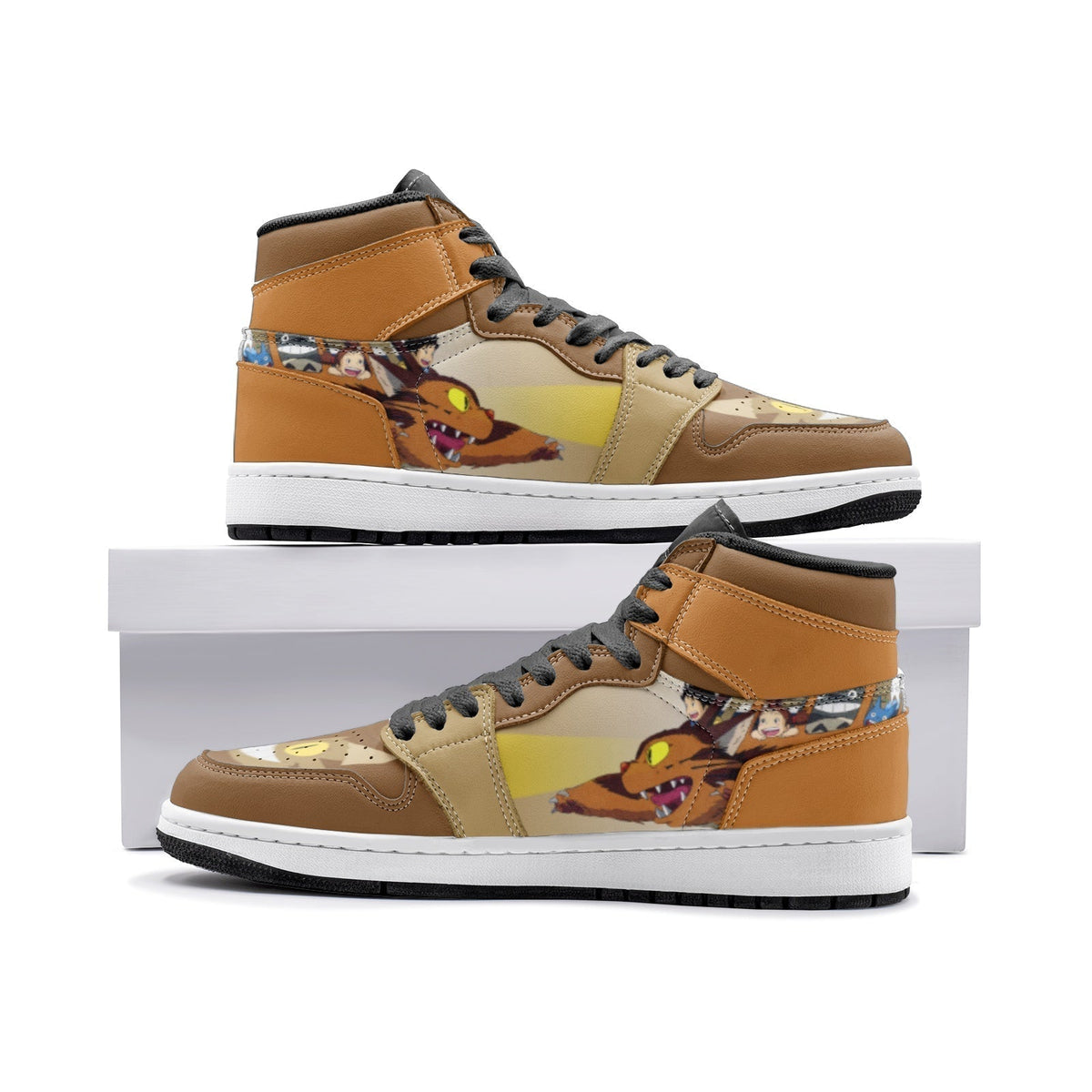 Magic Cat Bus My Neighbor Totoro Mid 1" Basketball Shoes