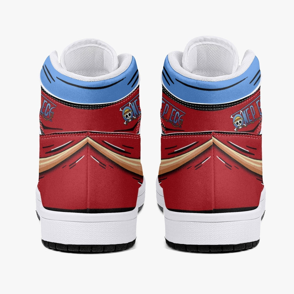 Monkey D. Luffy Fist One Piece Mid 1 Basketball Shoes