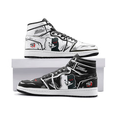 Monokuma Danganronpa Mid 1" Basketball Shoes