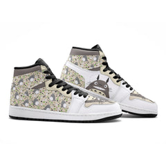 Totoro Pattern My Neighbor Totoro Mid 1 Basketball Shoes