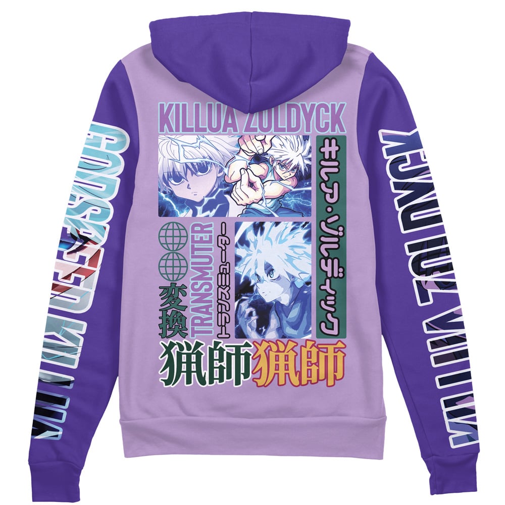 Killua Zoldyck Hunter x Hunter" Streetwear Zip Hoodie Jacket