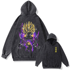  "Gohan" 2-Sided Vintage Oversized Hoodie