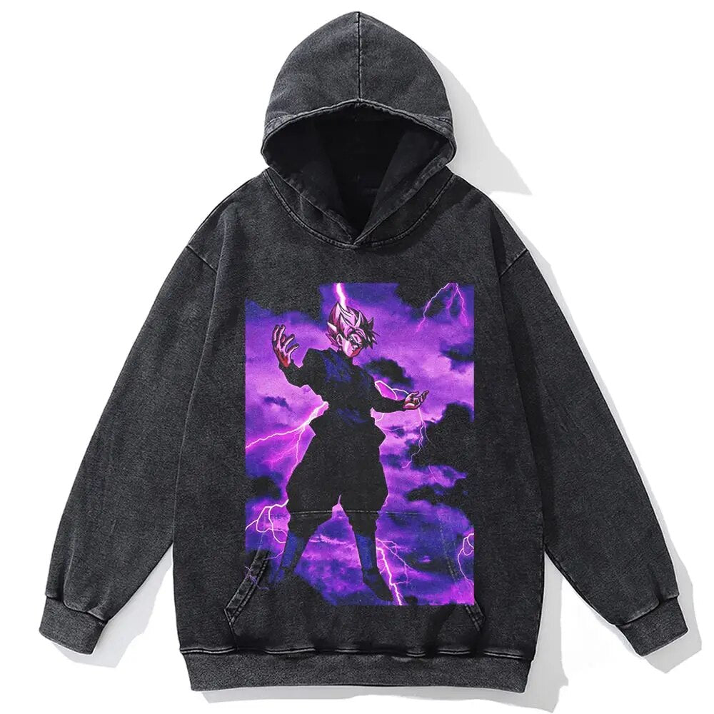  "Zamasu" Vintage Oversized Hoodie