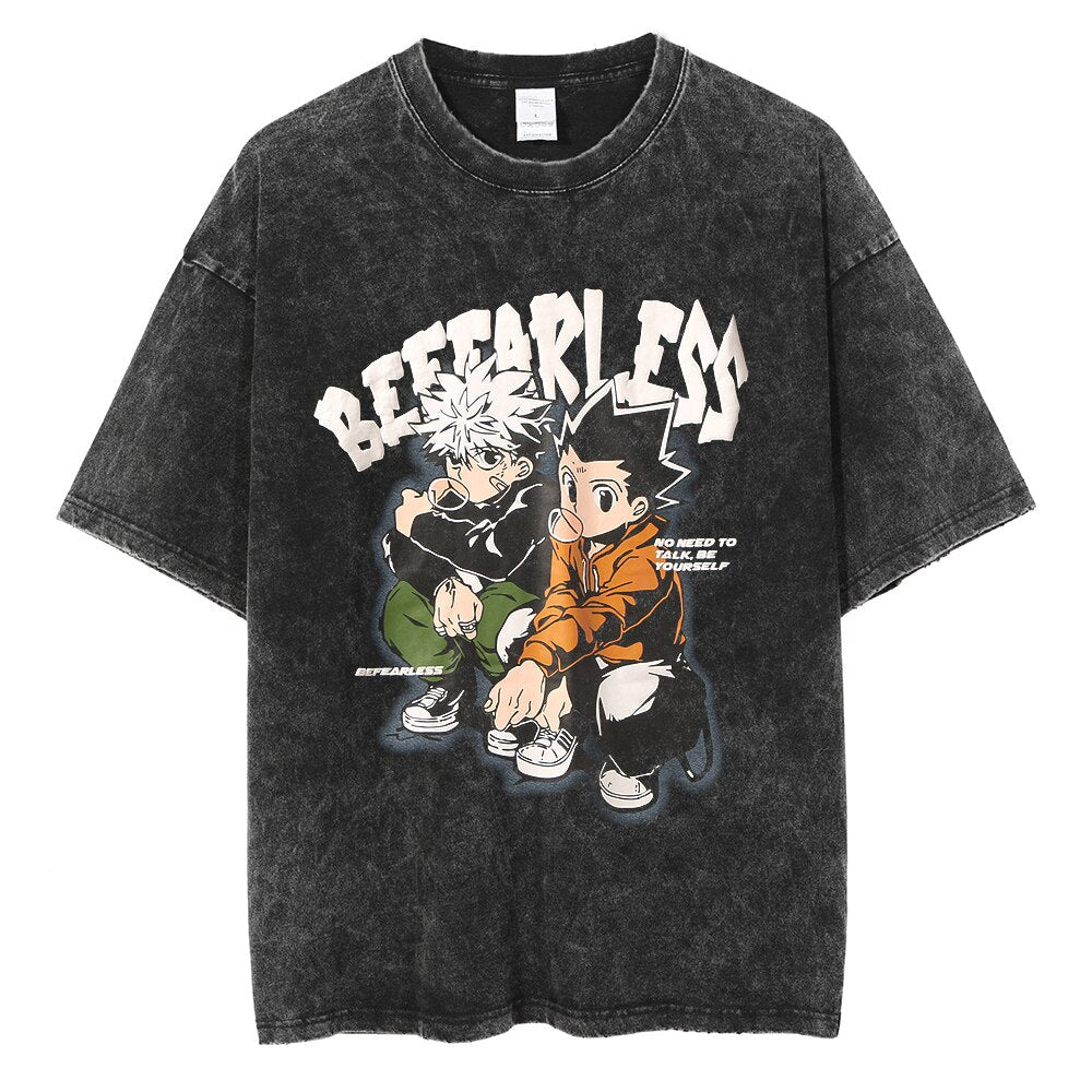  "Fearless" Vintage Oversized T Shirt