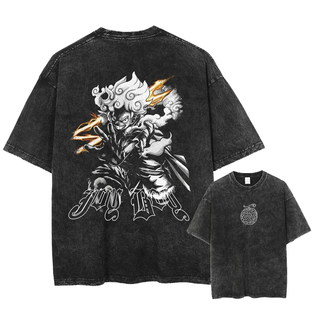  "Sun God" 2-Sided Vintage Oversized T Shirt