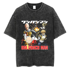  "Saitama V2" Vintage Oversized T Shirt