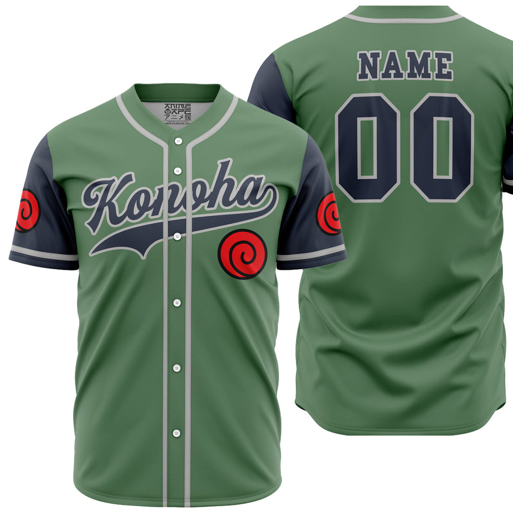 Personalized Konoha Jonin Shippuden Baseball Jersey