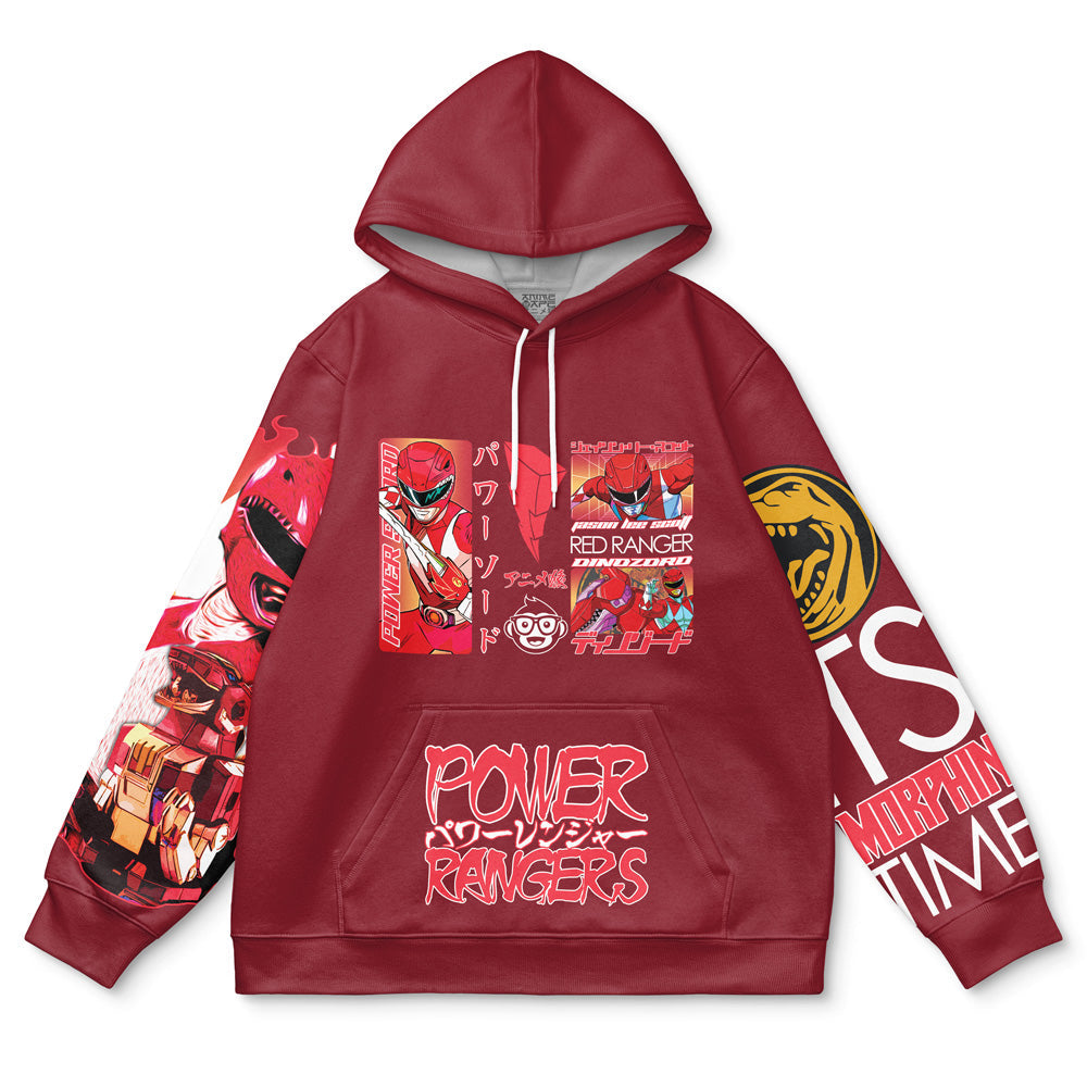 Red Ranger Mighty Morphin Power Rangers Streetwear Hoodie
