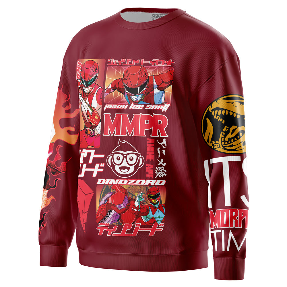 Red Ranger Mighty Morphin Power Rangers Streetwear Sweatshirt