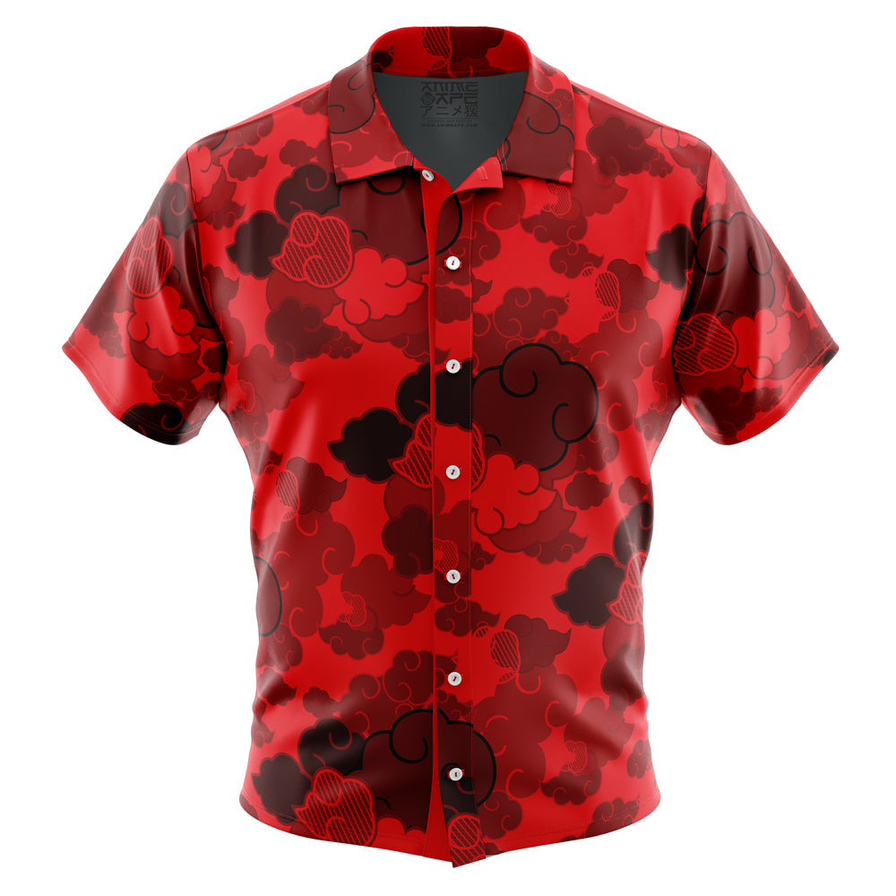 Red Aloha Akatsuki Button Up Hawaiian Shirt