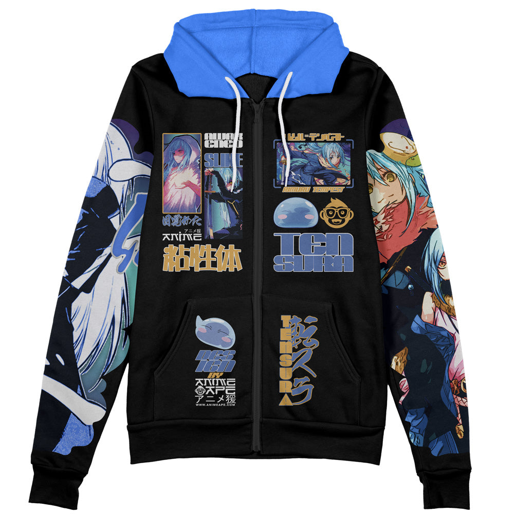 Rimuru Tempest V4 That Time I Got Reincarnated as a Slime Streetwear Zip Hoodie Jacket