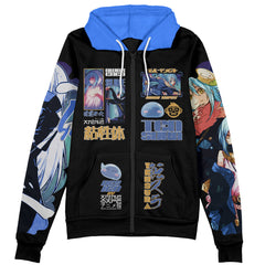 Rimuru Tempest V4 That Time I Got Reincarnated as a Slime Streetwear Zip Hoodie Jacket