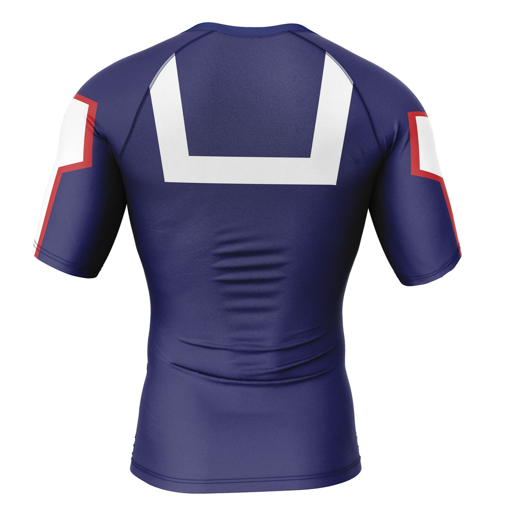 School Uniform My Hero Academia Short Sleeve Rash Guard Compression Shirt