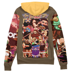 Senshi Delicious in Dungeon Streetwear Zip Hoodie Jacket