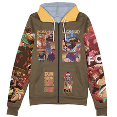 Senshi Delicious in Dungeon Streetwear Zip Hoodie Jacket