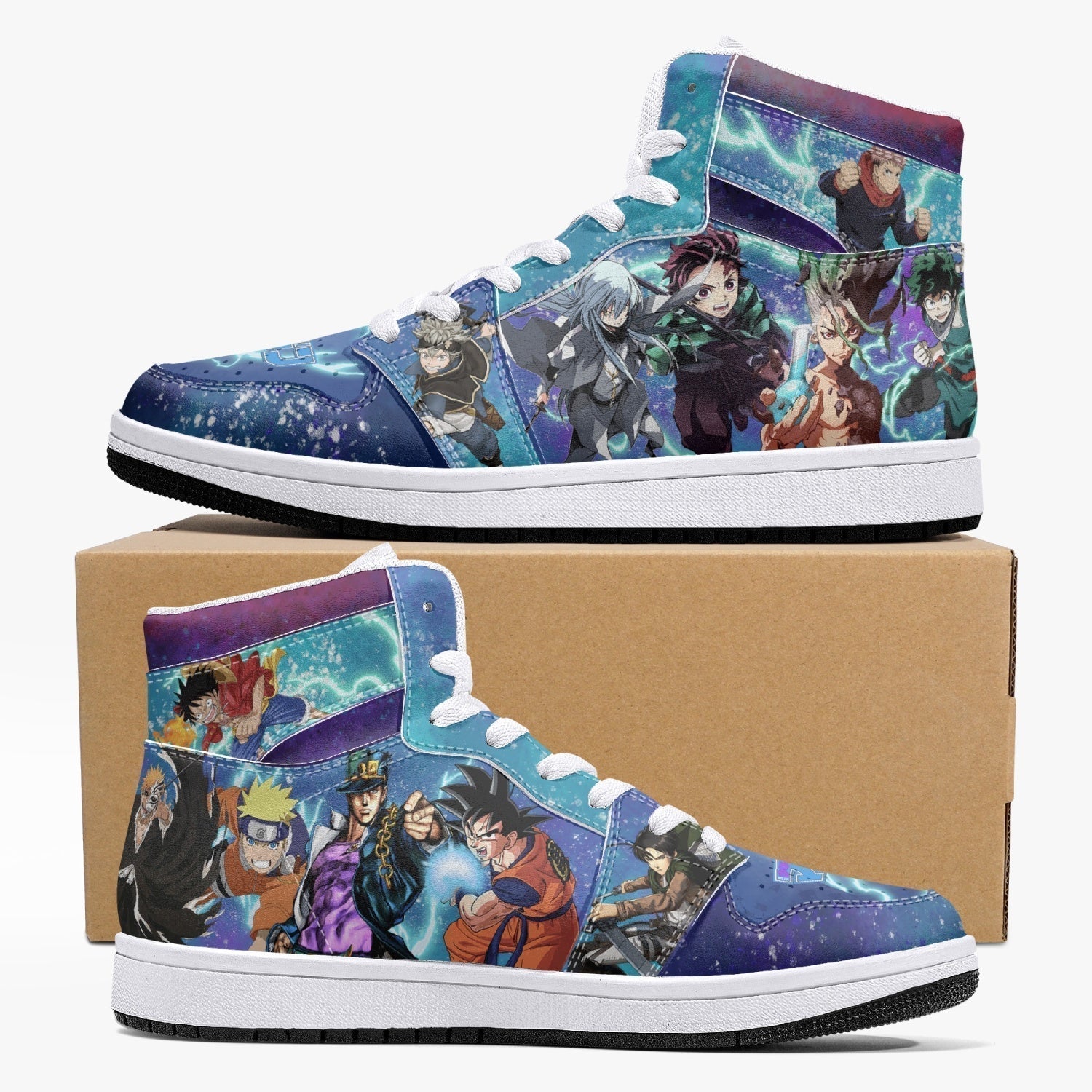Shonen Classic vs Next Gen V2 Mid 1 Basketball Shoes
