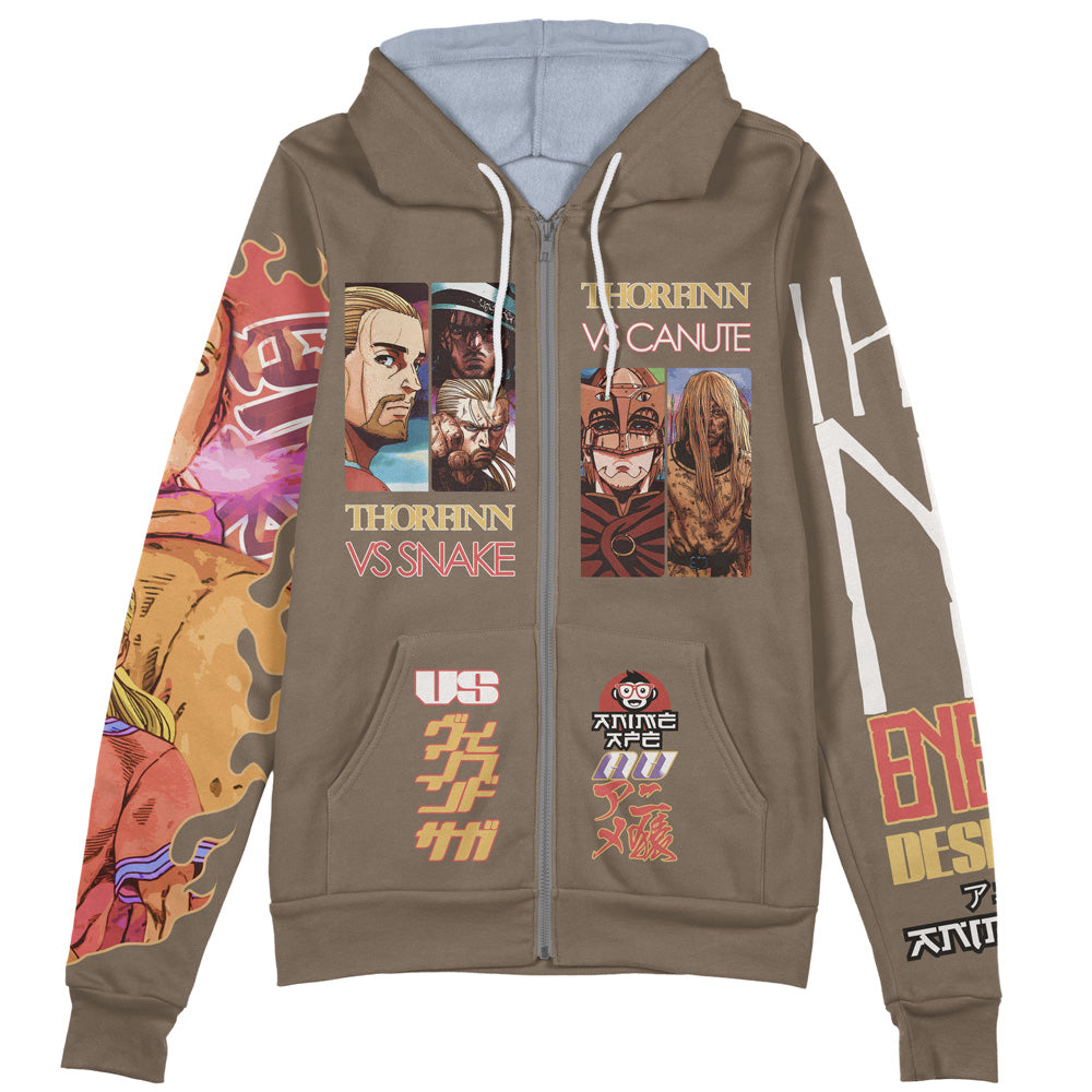 Slave Arc Vinland Saga Streetwear Zip Hoodie Jacket