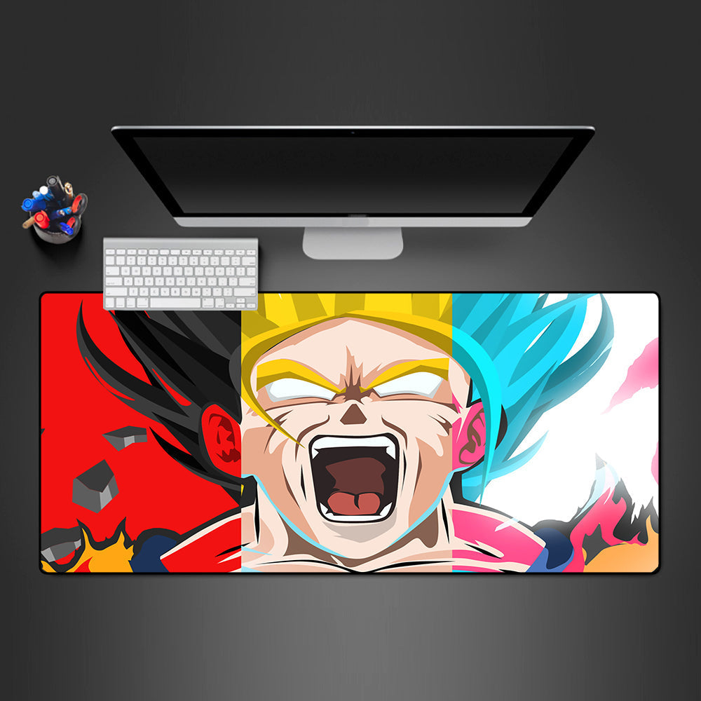 Son Goku Transformations Size Gaming Mouse Pad