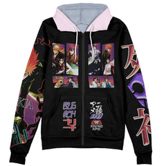Soul Society Rescue Arc Bleach Streetwear Zip Hoodie Jacket