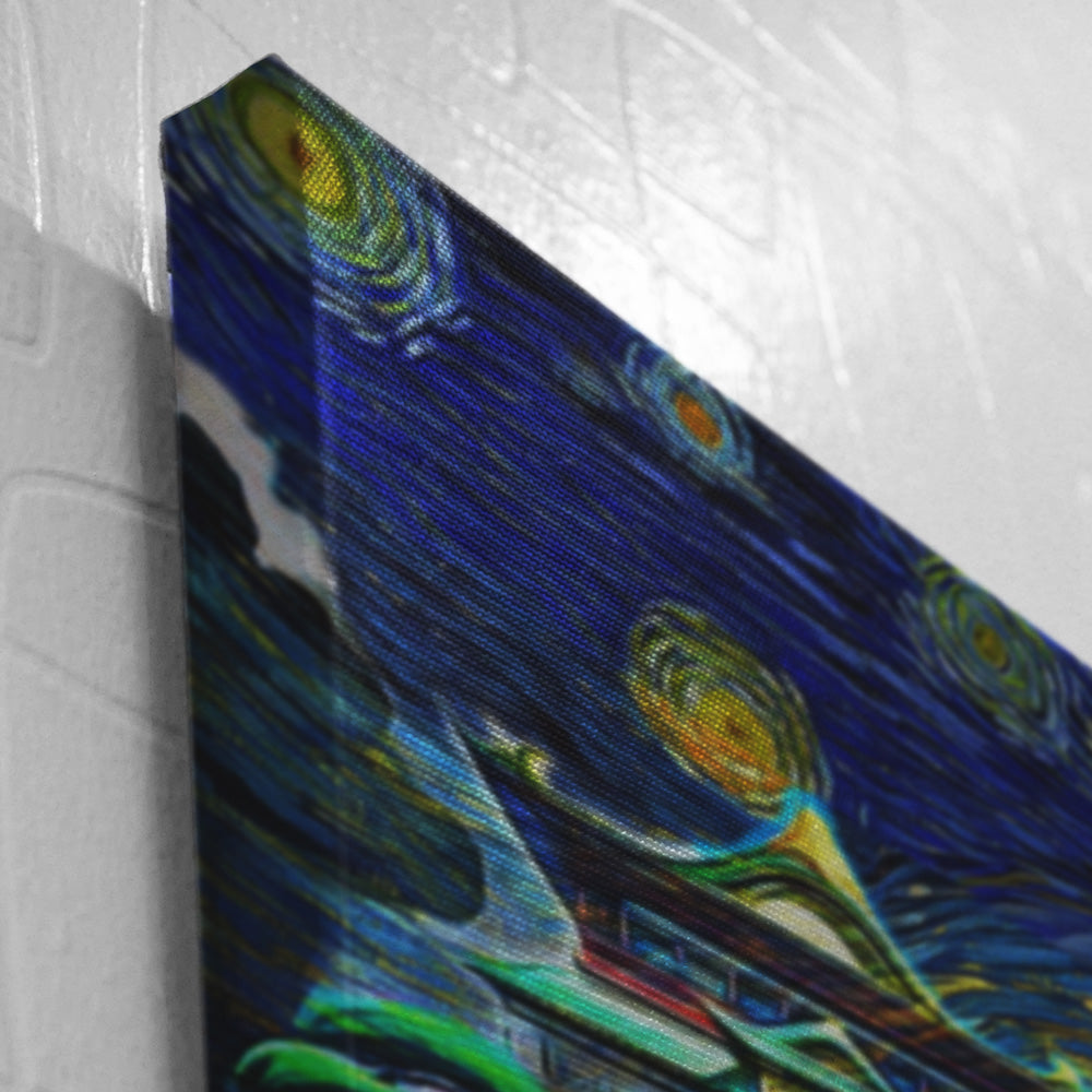 Spirited Away Starry Night Studio Ghibli Canvas Print Wall Art