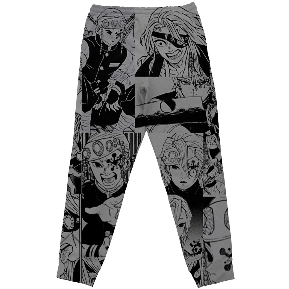 Uzui Tengen Manga Collage Demon Slayer Streetwear Sweatpants