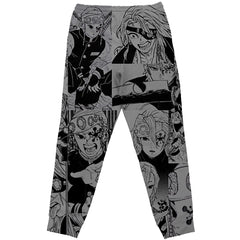 Uzui Tengen Manga Collage Demon Slayer Streetwear Sweatpants