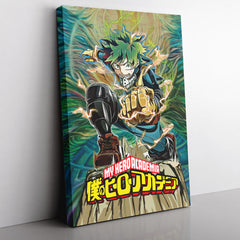 Trippy Deku My Hero Academia Canvas Print Wall Art