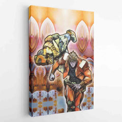 Trippy Dio Jojo's Bizarre Adventure Canvas Print Wall Art