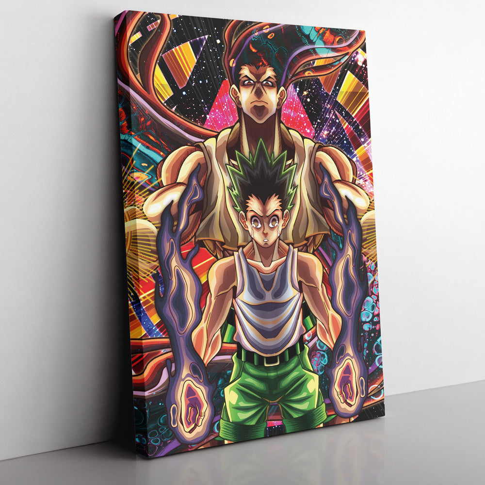 Trippy Gon Freecss Hunter X Hunter Canvas Print Wall Art