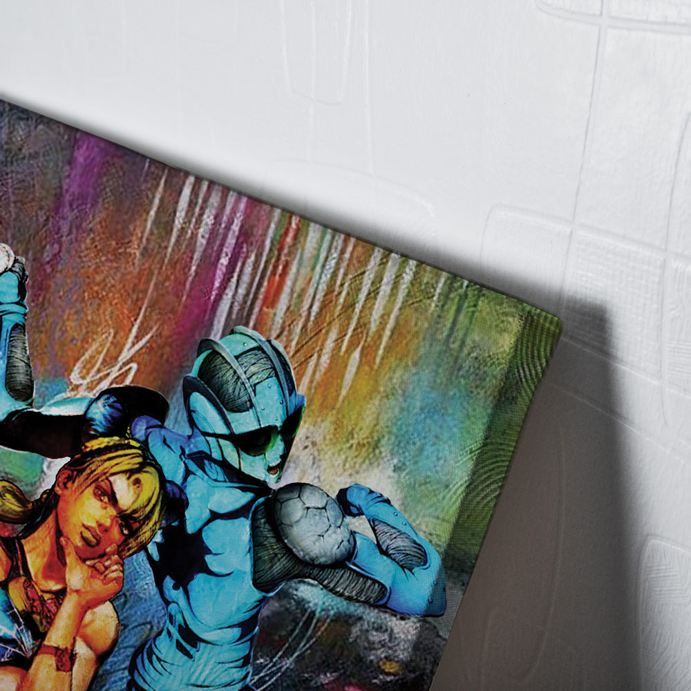 Trippy Jolyne Cujoh Stone Ocean Jojo's Bizarre Adventure Canvas Print Wall Art