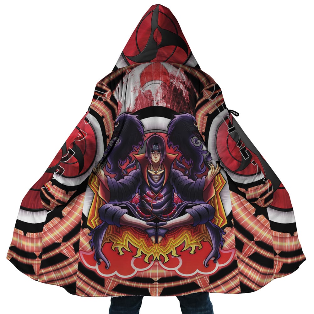 Trippy Meditating Itachi Akatsuki Dream Cloak Coat