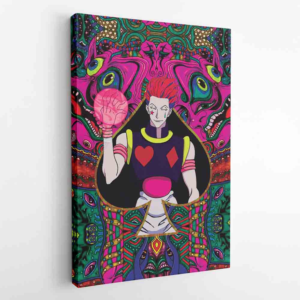 Trippy Mystic Faces Hisoka Hunter X Hunter Canvas Print Wall Art