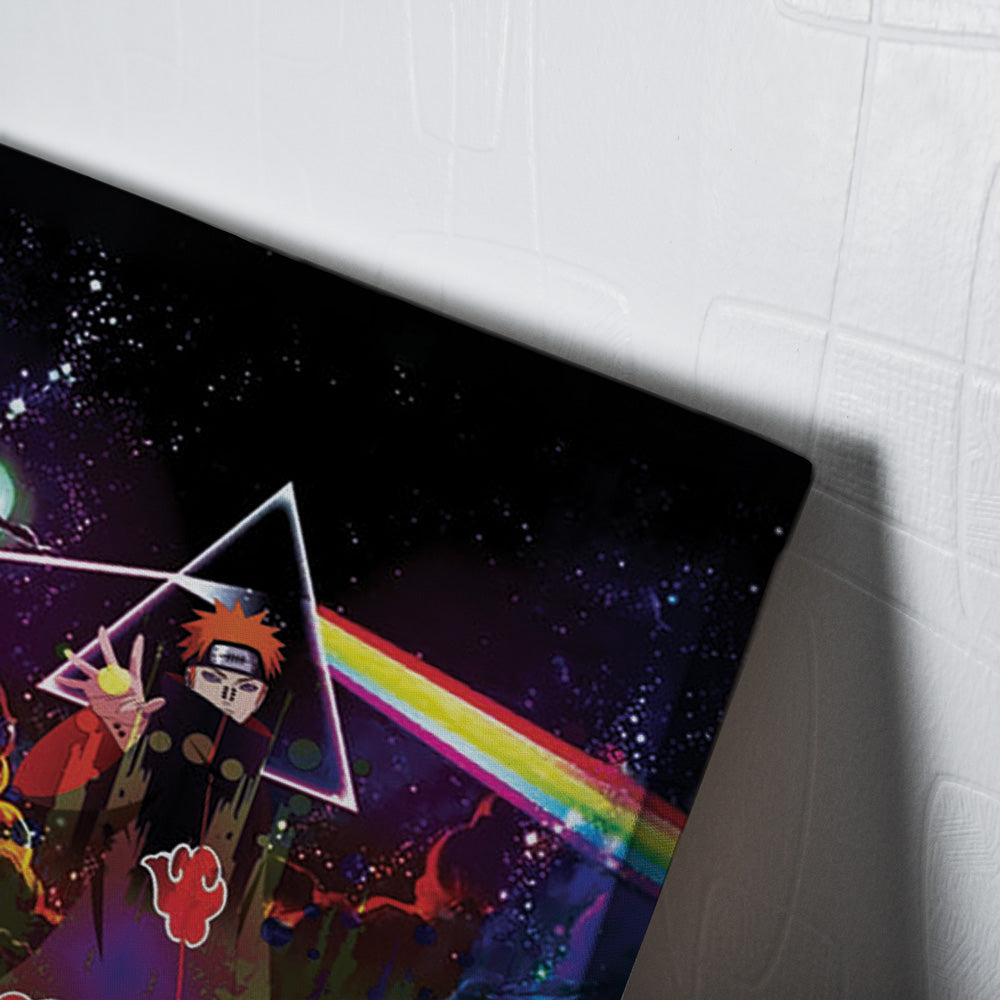Trippy Naruto Akatsuki Astral Led Pain Canvas Print Wall Art