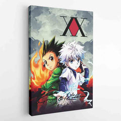 Trippy Power Duo Gon & Killua Hunter X Hunter Canvas Print Wall Art
