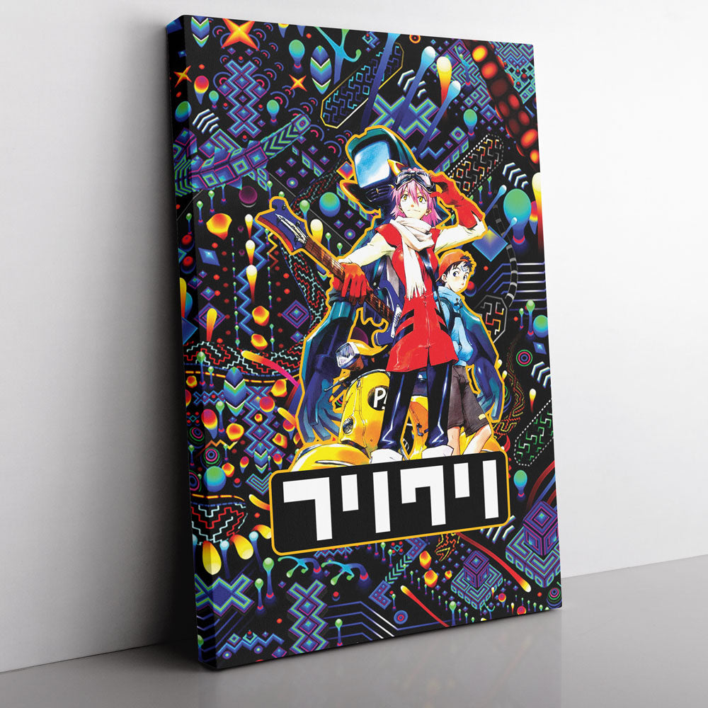Trippy Vibing FLCL Canvas Print Wall Art