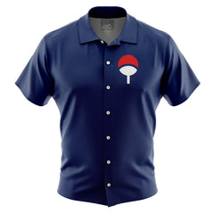 Uchiha Clan Shippuden Button Up Hawaiian Shirt