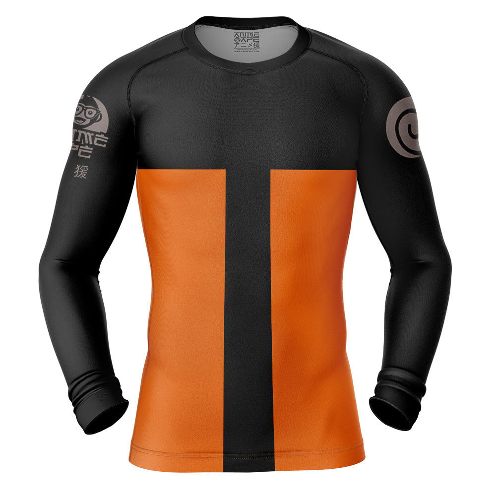 Shippuden Uzumaki Long Sleeve Rash Guard Compression Shirt