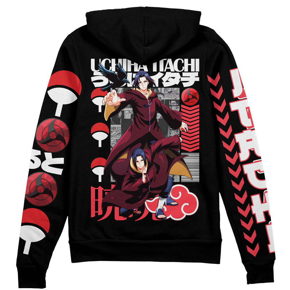 Uchiha Itachi V2 Shippuden Streetwear Zip Hoodie Jacket