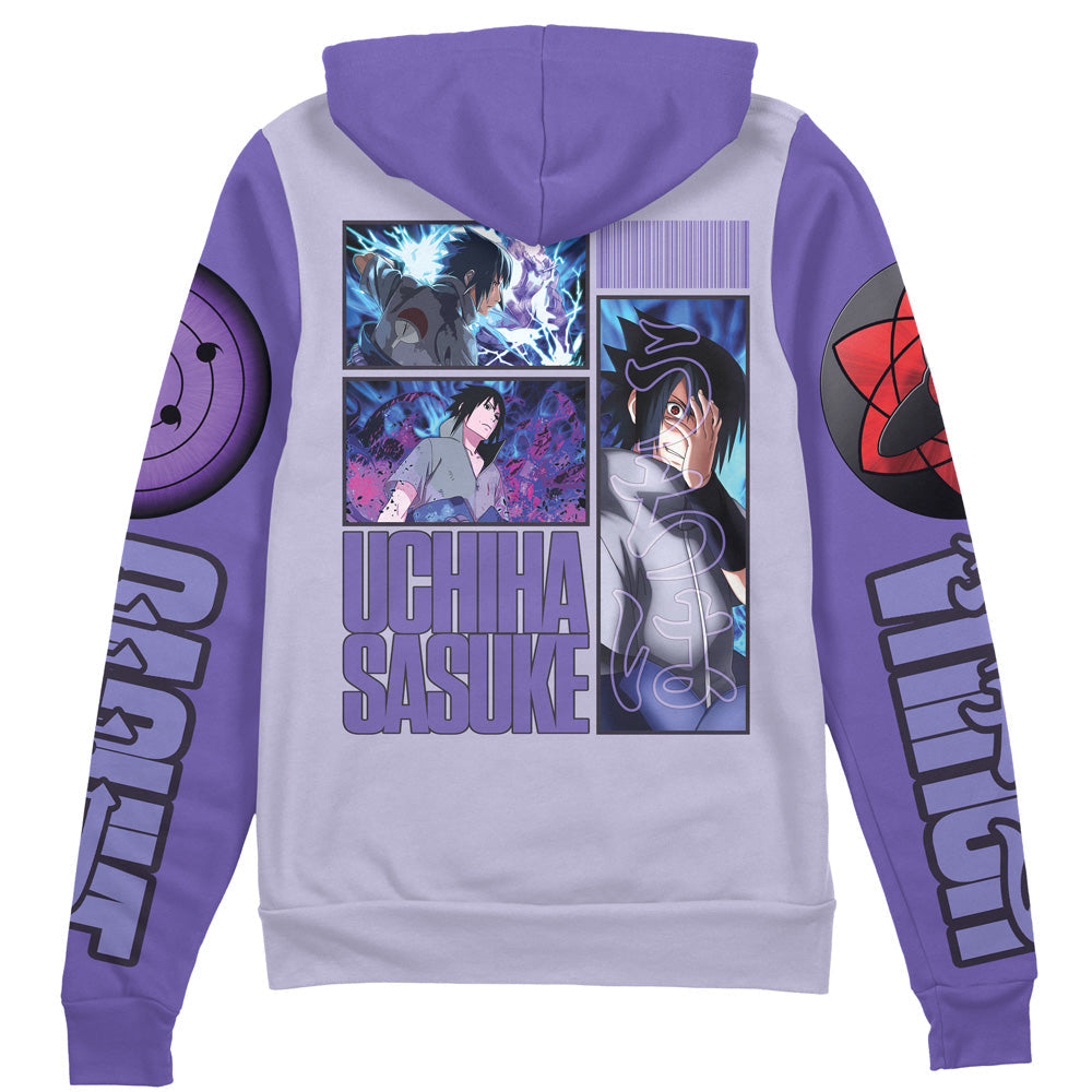 Uchiha Sasuke Shippuden Streetwear Zip Hoodie Jacket