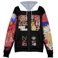 Andy and Fuuko Undead Unluck Streetwear Zip Hoodie Jacket
