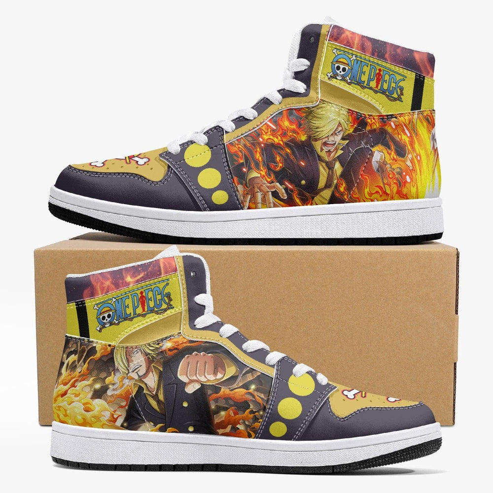 Vinsmoke Sanji Timeskip One Piece Mid 1 Basketball Shoes