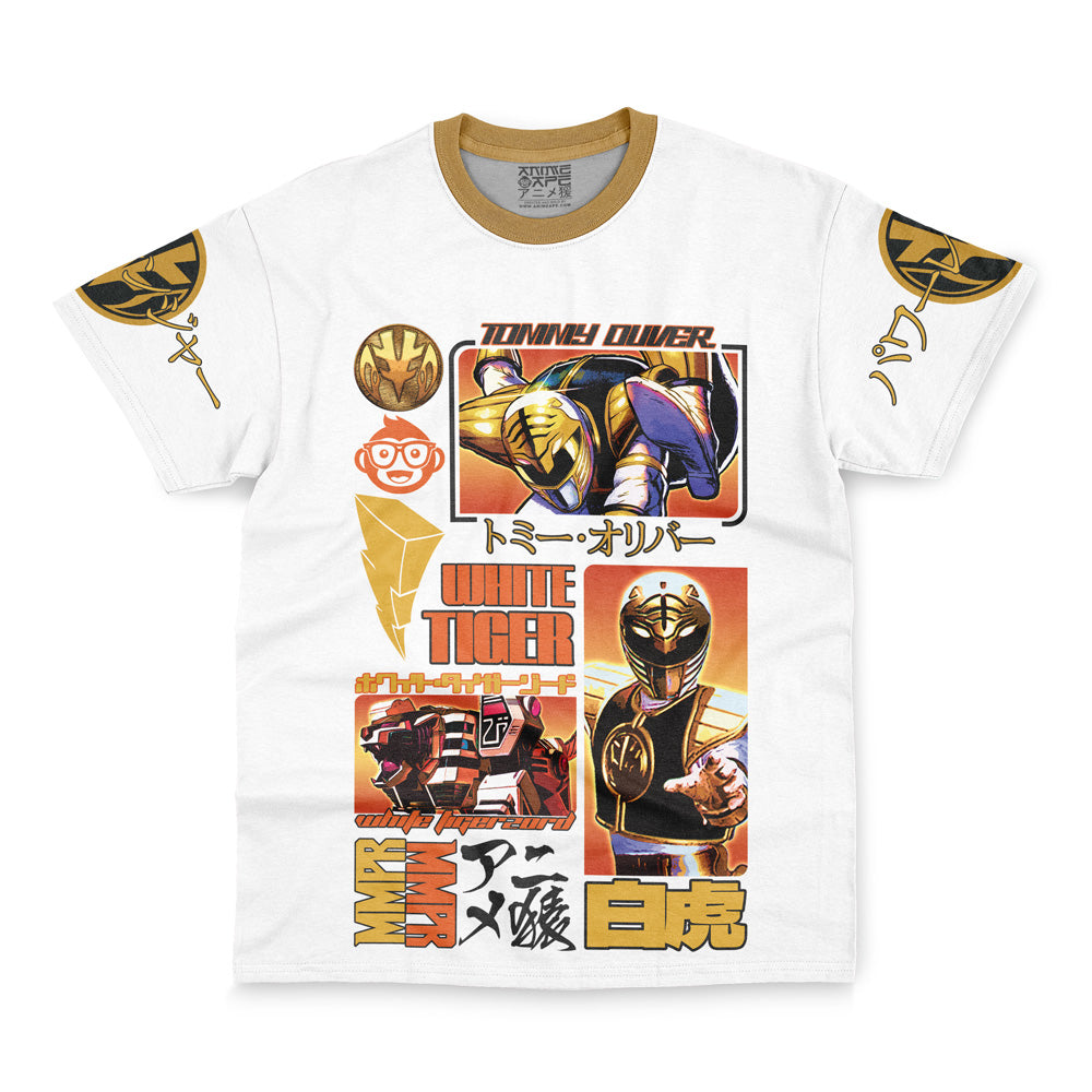 White Ranger V2 Mighty Morphin Power Rangers Streetwear T-Shirt