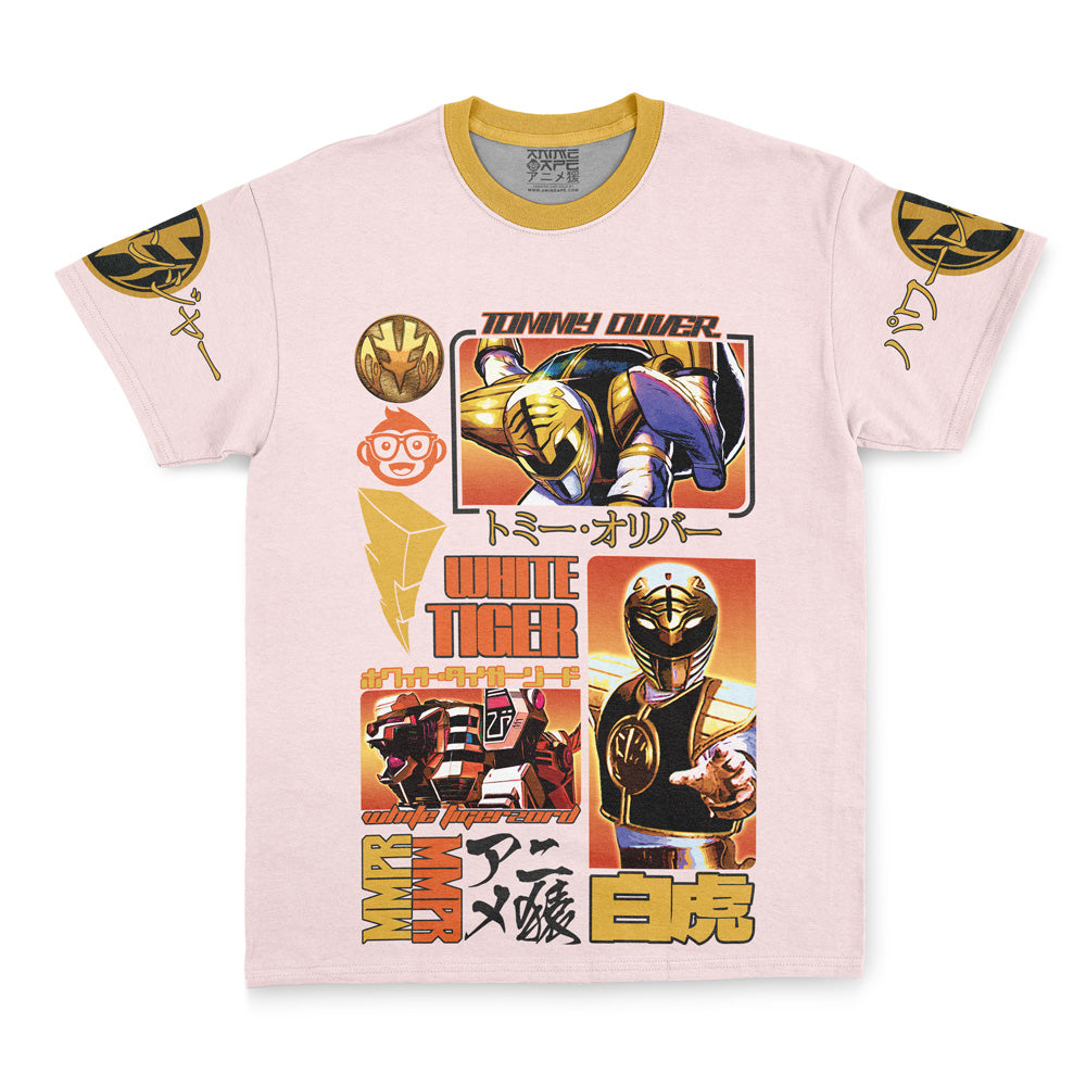 White Ranger Mighty Morphin Power Rangers Streetwear T-Shirt