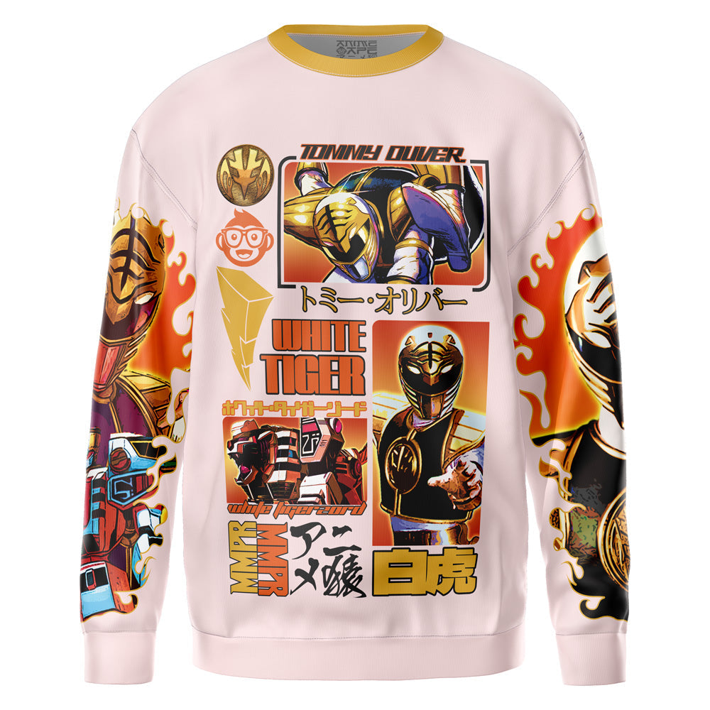 White Ranger Mighty Morphin Power Rangers Streetwear Sweatshirt