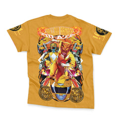 Yellow Ranger Mighty Morphin Power Rangers Streetwear T-Shirt