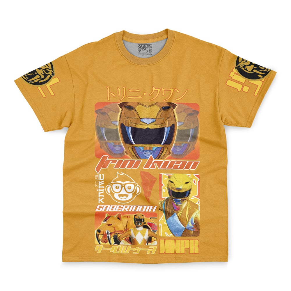 Yellow Ranger Mighty Morphin Power Rangers Streetwear T-Shirt