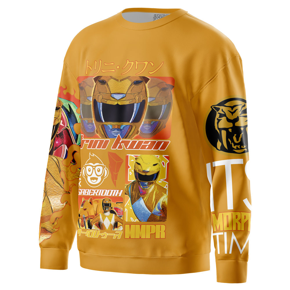 Yellow Ranger Mighty Morphin Power Rangers Streetwear Sweatshirt