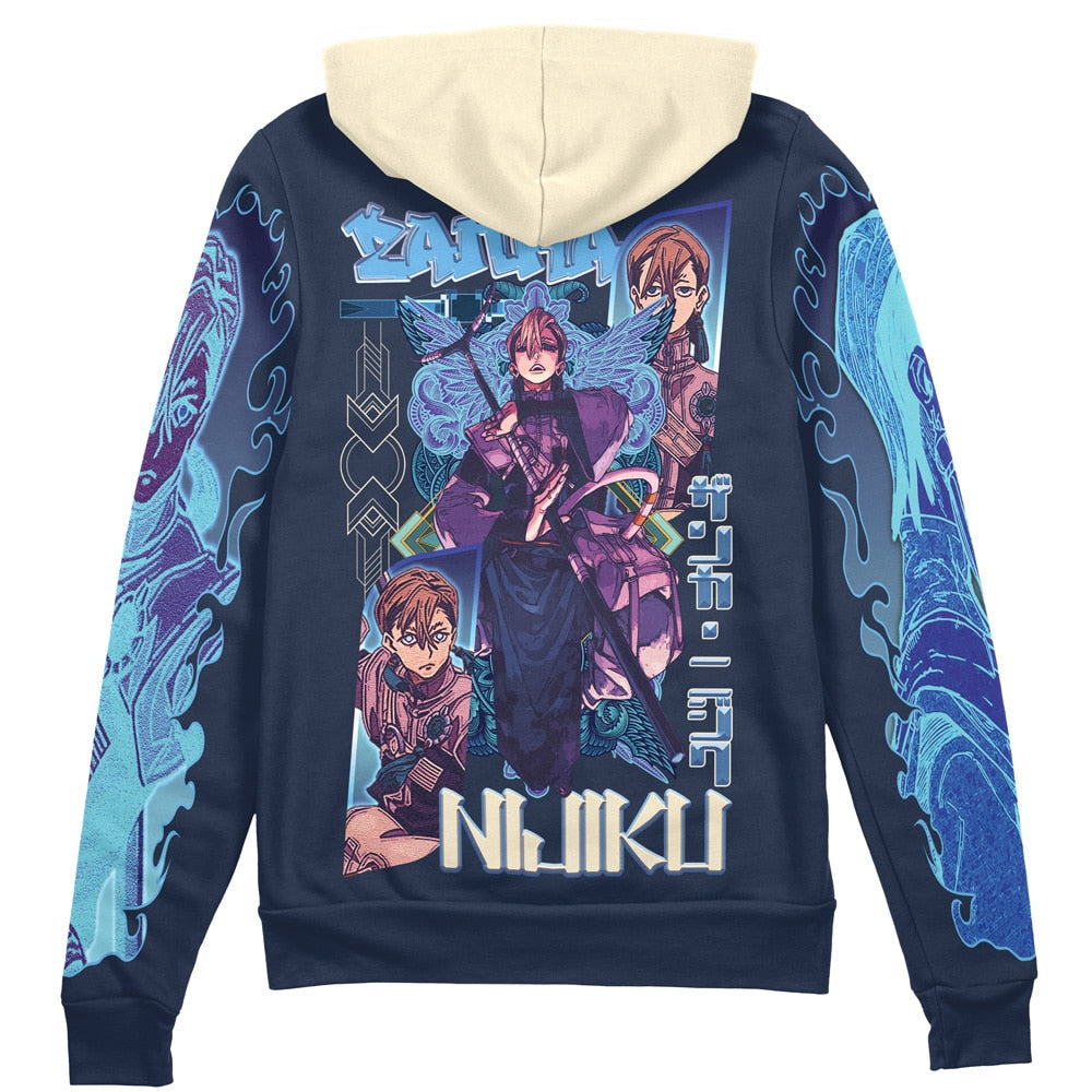 Zanka Nijiku Gachiakuta Streetwear Zip Hoodie Jacket